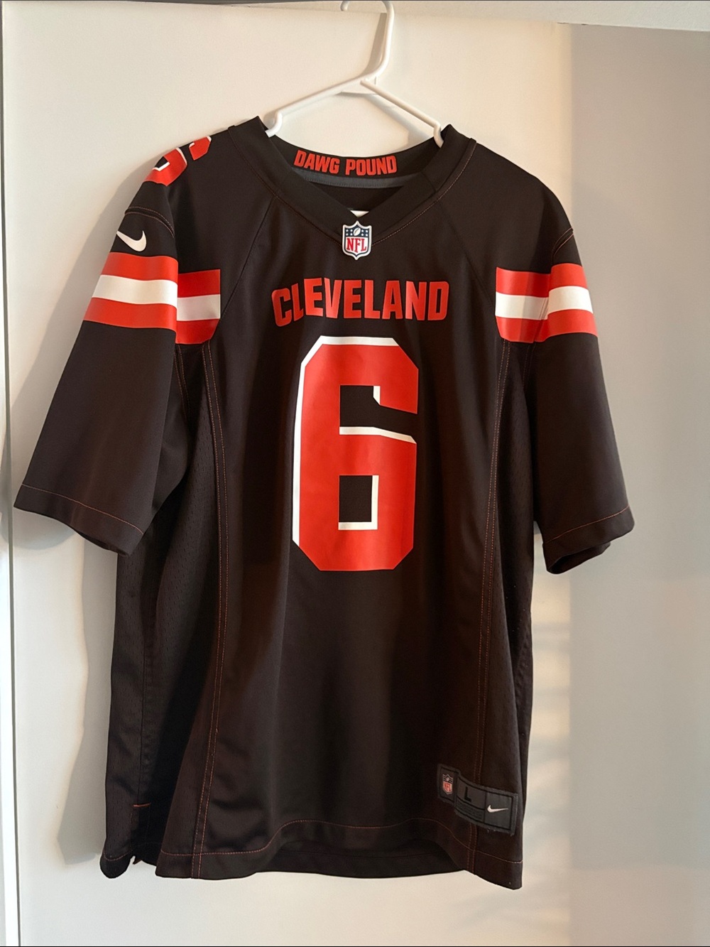 Cleveland Browns Adult Large Jersey - Brown/Orange